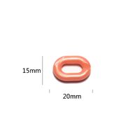 Acrylic non-slip matte chain, oval shape, for glasses and masks GB127