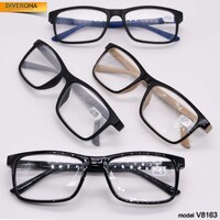 Corrective plastic frame eyeglasses with spring hinges VIZZINI V8163