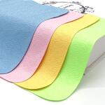 Салфетка для протирки линз в очках, материал микрофибра, с тиснением спираль 金布 579-15, 17,5*14,5 см