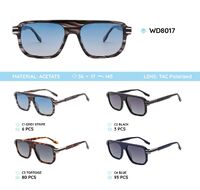 Plastic acetate frame polarized sunglasses WD8017