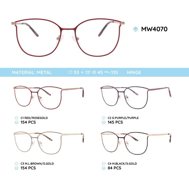 Оправа для очков металлическая женская MW4070