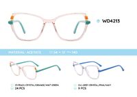 Plastic frames for glasses acetate material WWD4213