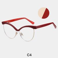 Combined frame (metal + TR90) or glasses with blue light protection, with spring hinges FA87283