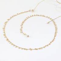 Металлическая нескользящая цепочка золотого цвета, с медными звездами, для очков и масок GL998