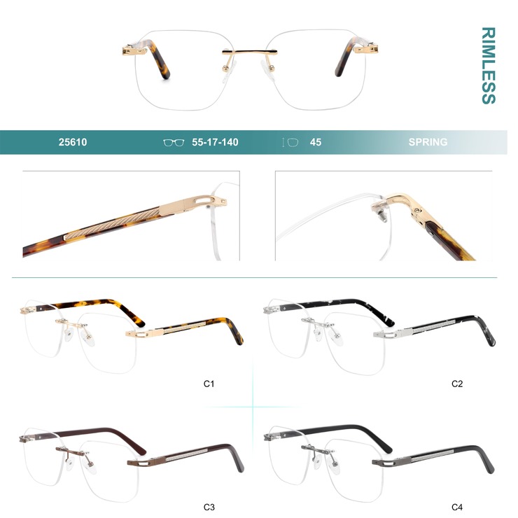 Оправа металлическая безободковая, с флексом Big City 25610