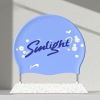 Silicone waterproof swimming cap for adults GJ660-YU