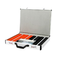 266 plastic rim ophthalmic trial lens set in an aluminum case 38/25 mm