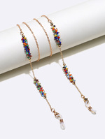 Оранжевая большая цепочка для очков из акрила GL1387