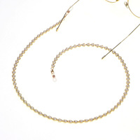 Металлическая цепочка для очков золотистого цвета GL1057