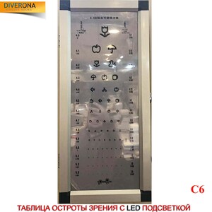 Таблица остроты зрения LED6xxx