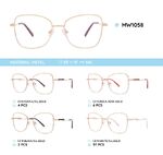 Metal women's frames for glasses MW1058