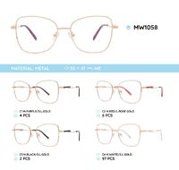 Metal women's frames for glasses MW1058