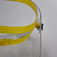 Маска защитная пластиковая прозрачная/коричневая