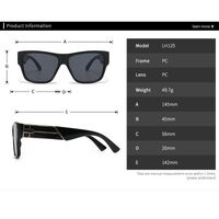 Plastic sunglasses with square frame for women Elit LH125-EL