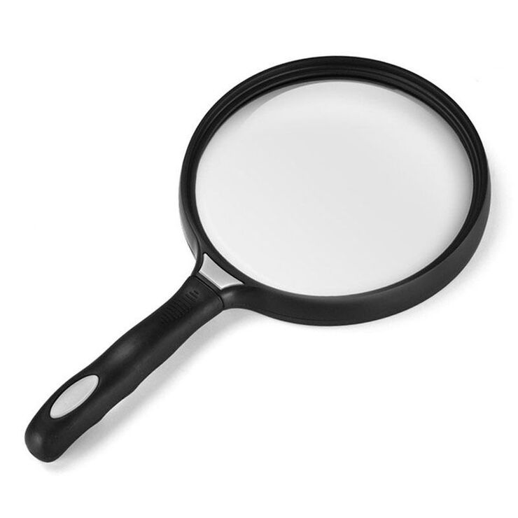 Magnifier, magnifying glass with handle 89080-XX, diameter: 128mm, magnification: 3X