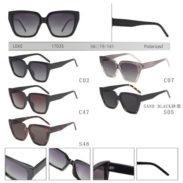 Polarized plastic sunglasses for women Leke LK17035