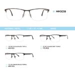 Оправа для очков металлическая мужская полуободковая MM3038