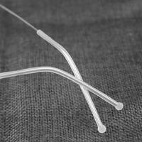 Silicone glasses sleeves TY140, TY146, TY230, length 70 mm, round hole Ø1 mm (price for a  pair)