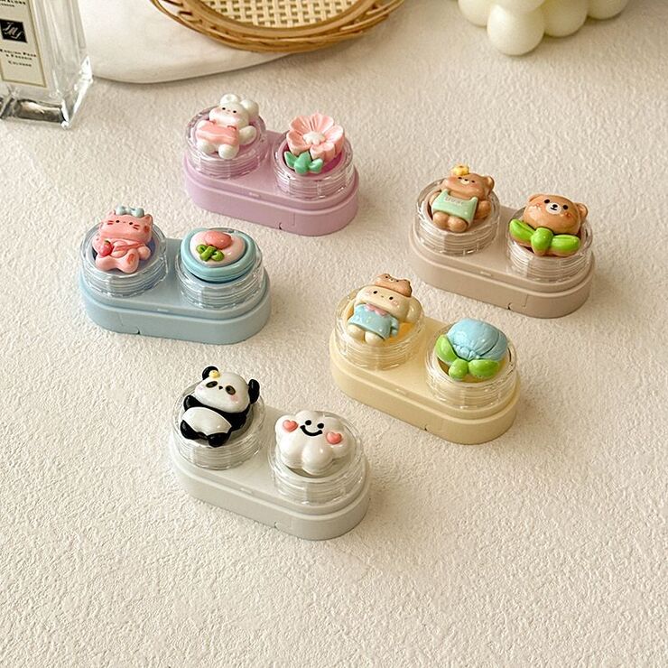 Мини-набор для мягких контактных линз выдвижной W-CT43熊兔白云花