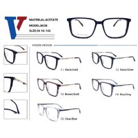 Plastic acetate + metal frame with spring hinges 8638-DA