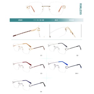 Оправа для очков металлическая безободковая Big City 25645