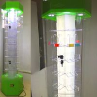 Acrylic floor rotating display stand for glasses, frames, cases and accessories 16000-42, size 160 * 46 cm