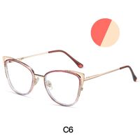 Combined frame (metal + TR90) or glasses with blue light protection, with spring hinges FA87242