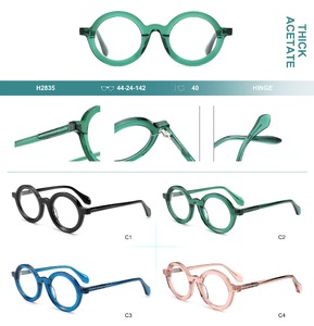 Plastic frames for glasses, thick acetate Big City H2835