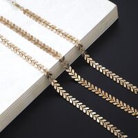 Metal non-slip chain, with airplane bead, for glasses and masks GL719