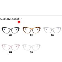Plastic glasses with blue light protection for women 66017-8339-PN