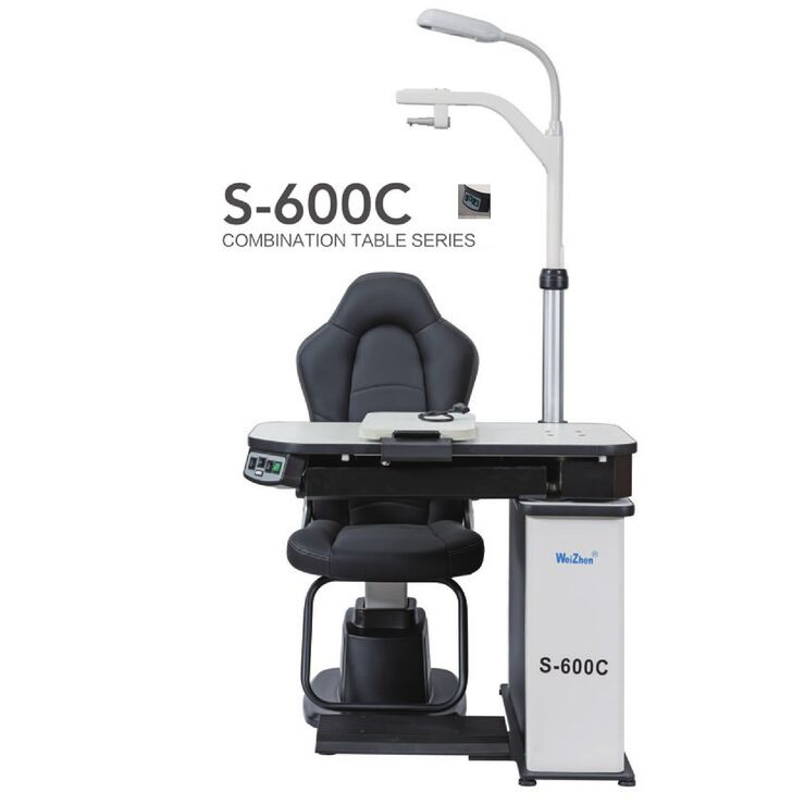 Ophthalmologist workstation, combined table + chair S-600C, tabletop 980*480 mm