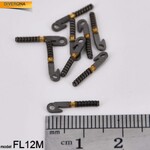 Uncovered glasses spring hinge FL12M-1,5(69-2) (price is for 1 set - 20 pieces) 14мм