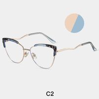 Combined frame (metal + TR90) or glasses with blue light protection, with spring hinges FA87277
