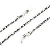 Silver-colored stainless steel non-slip chain, for glasses and masks GS043