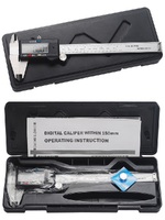 Digital caliper hardened stainless steel in a plastic box