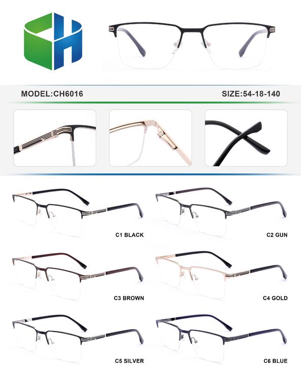 Оправа металлическая полуободковая с флексом CH6016-DA