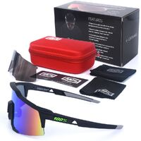 Очки защитные противоударные спортивные с 2 насадками 骑行-红盒子2片套装