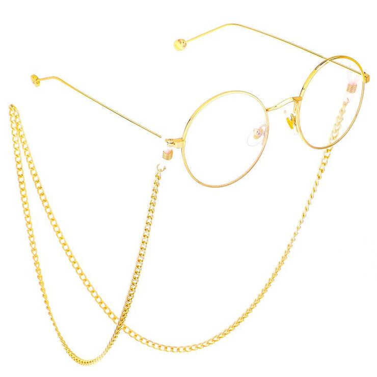 Gold-colored metal non-slip chain, for glasses and masks GL339