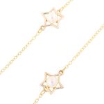 Металлическая нескользящая цепочка золотого цвета, со звездой и жемчугом, для очков и масок GL305