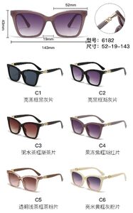 PC plastic sunglasses with metal hinge 6182W