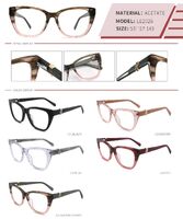 Plastic acetate frame with spring hinges LE2026-DA