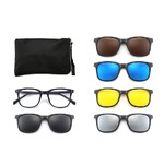 Оправа El Dorado с комплектом поляризационных солнцезащитных насадок (клипон) на магните 2329 (5 штук)