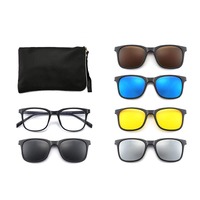 Оправа El Dorado с комплектом поляризационных солнцезащитных насадок (клипон) на магните 2329 (5 штук)