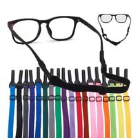 Elastic string - glasses holder with adjustable length, 21-33 cm, clamp - Ø5 mm
