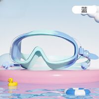 Swimming waterproof anti-fog goggles for kids, with earplugs, box and swimming cap, 6022-YU