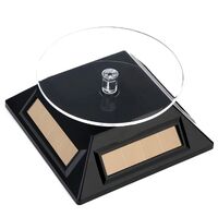 Подставка для очков настольная - вращающаяся витрина с питанием от солнечной панели 003白