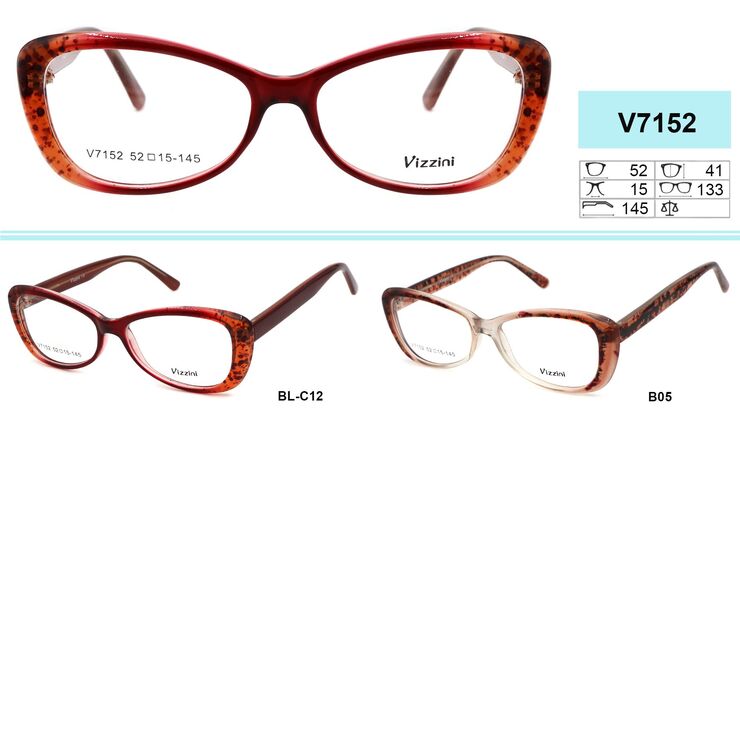 Plastic eyeglass frame VIZZINI V7152