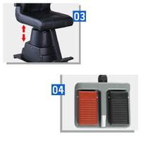 Кресло стационарное со спинкой и подъемником для кабинета офтальмолога WZ-DT-3