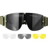 Safety shockproof tactical goggles +3 caps 战术-X800-迷彩套装