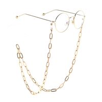 Gold-colored metal non-slip chain, thick, for glasses and masks GL779